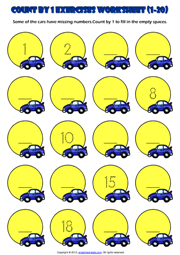 Grade 1 Counting Printable Maths Worksheets and Exercises